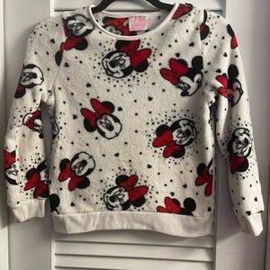 Disney Minnie Mouse Supersoft Fleece Sweatshirt, Girls M Medium